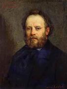Gustave Courbet Portrait of Pierre Joseph Proudhon Sweden oil painting artist